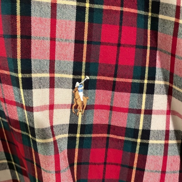 Polo by Ralph Lauren Men's Red Plaid Shirt - Picture 3 of 4